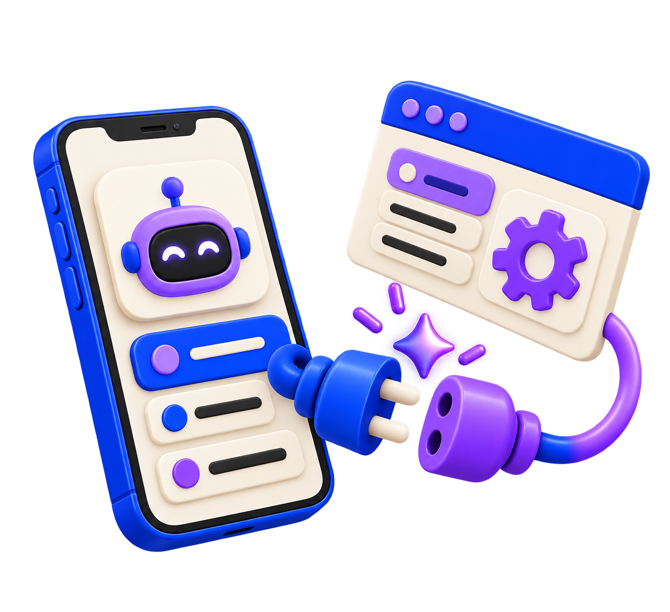 Application connected to AI tools